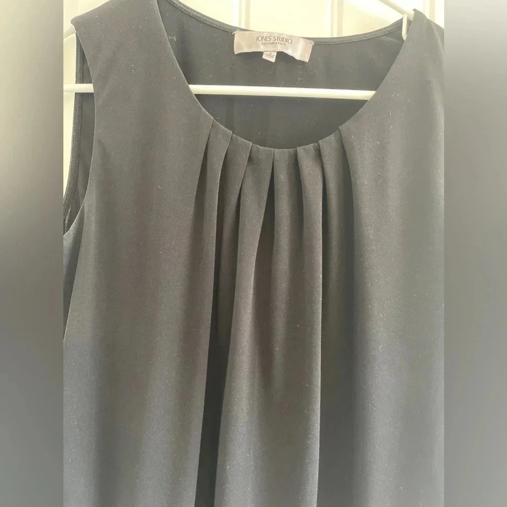 Jones Studio Separates Black Small Sleeveless Blouse - Picture 3 of 5